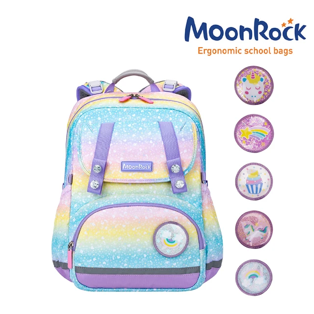 【MoonRock】SP1系列 2024款成長型護脊書包-適合105-150公分(20mm厚肩帶背起來超輕鬆)