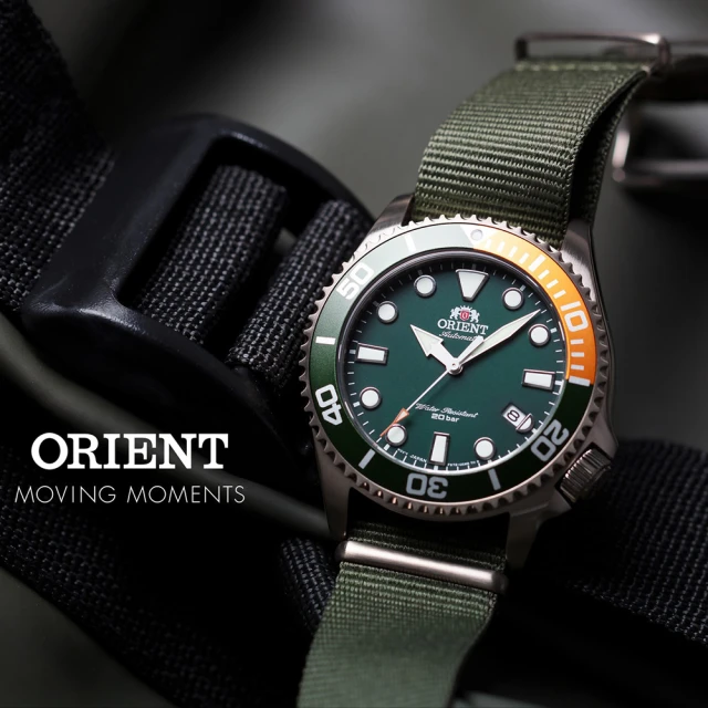 ORIENT 東方錶 潛水風格200米機械錶-綠/43.4mm 99狂買節(RA-AC0K04E)