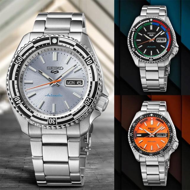 【SEIKO 精工】巴黎奧運 孫振配戴款 5 Sports 55周年SKX機械錶 送行動電源(任選一款)
