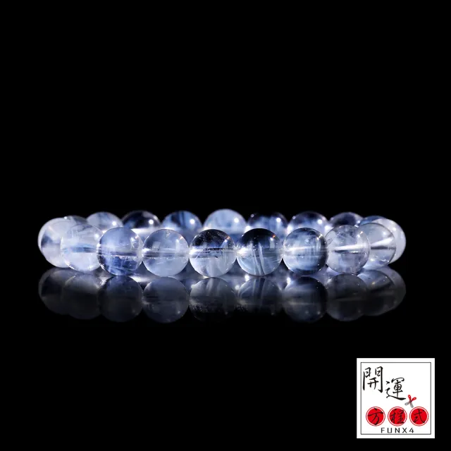 【開運方程式】藍針水晶手珠10mm(水晶l手鍊l手珠l寶石l月光石)