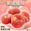 【舒果SoFresh】美國蟠桃#48/50_8管x1箱(每管約4顆/共4.2kg/箱)