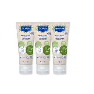 【Mustela 慕之恬廊】有機好橄護膚膏75mlX3入(屁屁膏 無香 歐盟ECOCERT+法國BIO認證)