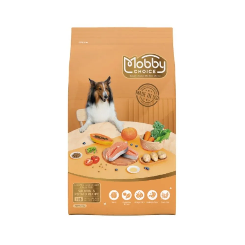 【Mobby 莫比】S26鮭魚馬鈴薯全齡犬無穀食譜 7.5kg(狗糧、狗飼料、犬糧)