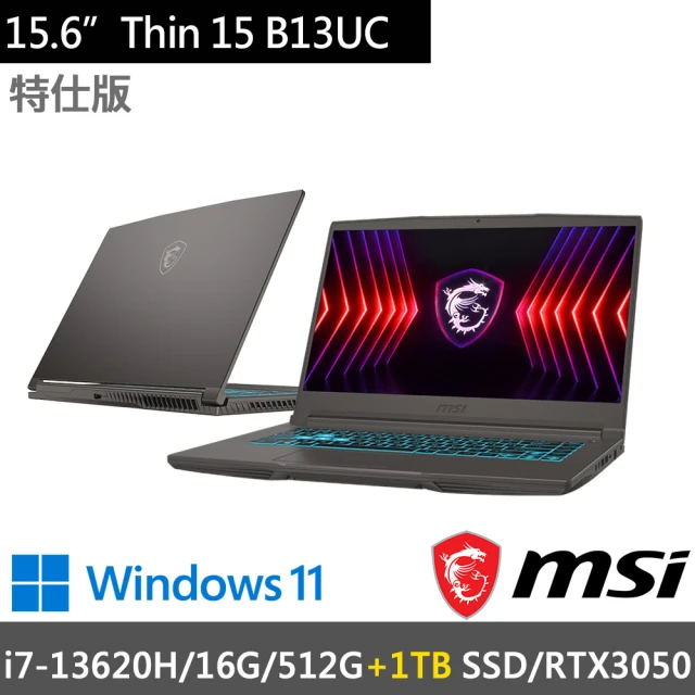 MSI 微星 15.6吋i7獨顯RTX特仕(Thin 15 