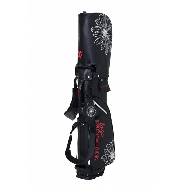 MARDI MERCREDI 高爾夫球袋 黑色 經典小雛菊 高爾夫球系列 ALL OVER FLOWERS PRINTED GOLF BAG