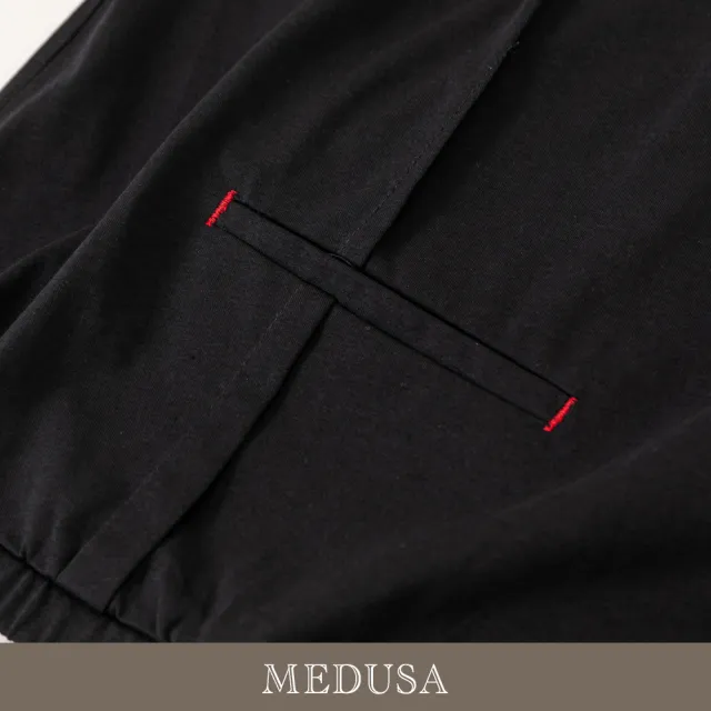 【MEDUSA 曼度莎】現貨-造型小口袋色塊拼接休閒Tee（M-2L）｜女短袖T恤 女休閒上衣(301-54101)