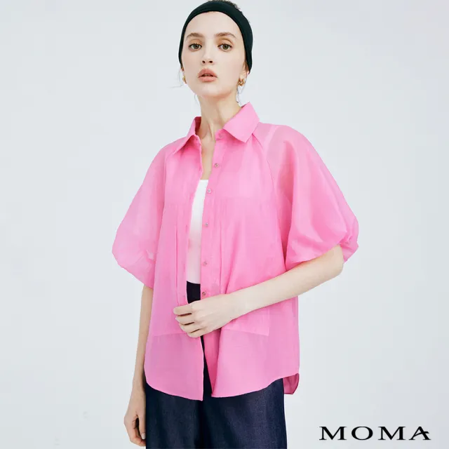 【MOMA】造型大澎袖襯衫(粉色)
