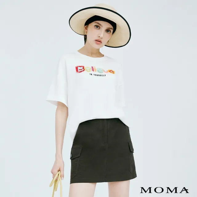 【MOMA】工裝造型短裙(墨綠色)