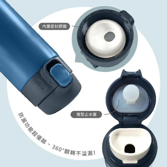 【FUJI-GRACE 日本富士雅麗】輕時尚316彈跳保溫瓶450ml(FJ-954)