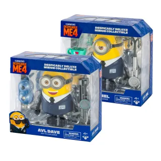 【Moose Toys】神偷奶爸4-豪華反恐聯盟小小兵-MEL/DAVE(二款任選)