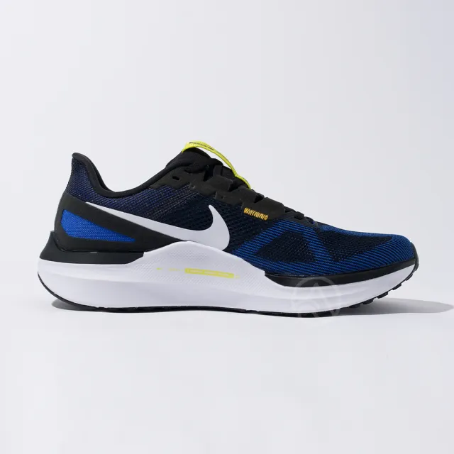 【NIKE 耐吉】Air Zoom Structure 25 男鞋 黑藍白色 訓練 網布 緩震 運動 慢跑鞋 DJ7883-003