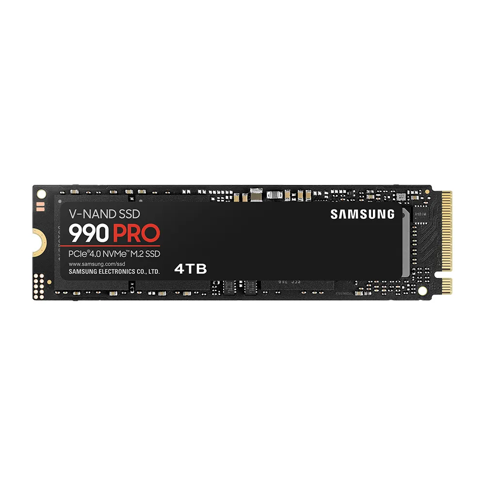 【SAMSUNG 三星】990 PRO 4TB M.2 2280 PCIe 4.0 ssd固態硬碟 MZ-V9P4T0BW 讀7450M/寫6900M