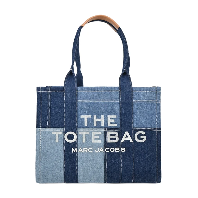 MARC JACOBS 馬克賈伯 THE TOTE 丹寧牛仔手提/肩背托特包(大/藍)