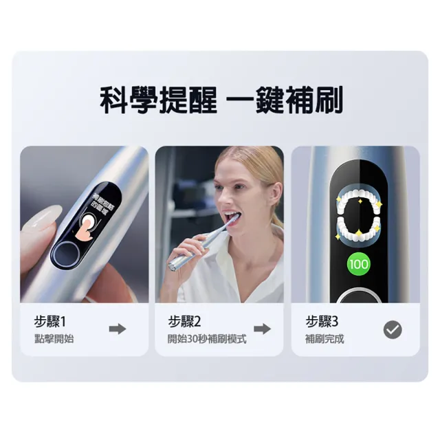 【Oclean  歐可林】X Pro Digital旗艦版APP觸控智能音波電動牙刷(兩色可選)