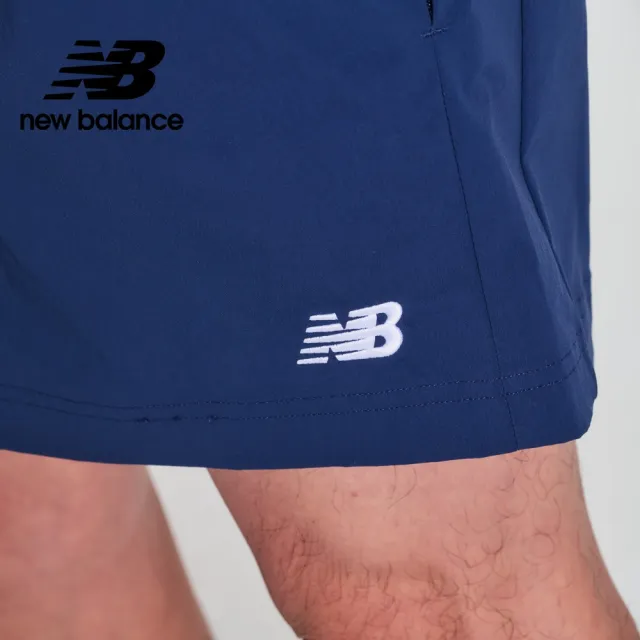 【NEW BALANCE】NB 吸濕排汗短褲_MS41234NNY_男性_藍色(美版 版型偏大)