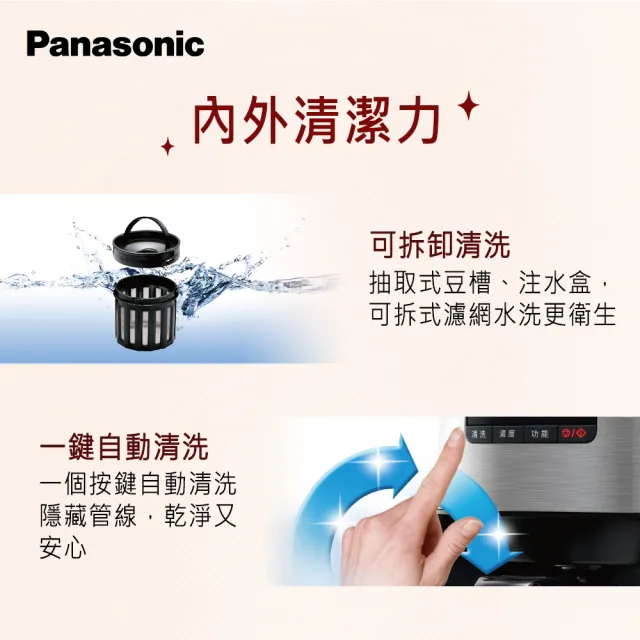 【Panasonic 國際牌】全自動研磨美式咖啡機(NC-R601)