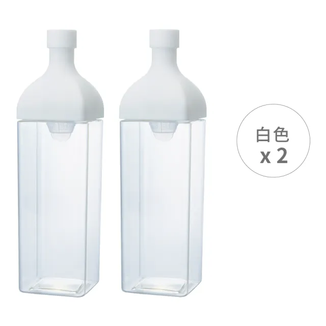 【HARIO】方形冷泡茶壺–2入組／1200ml(KAB-120)