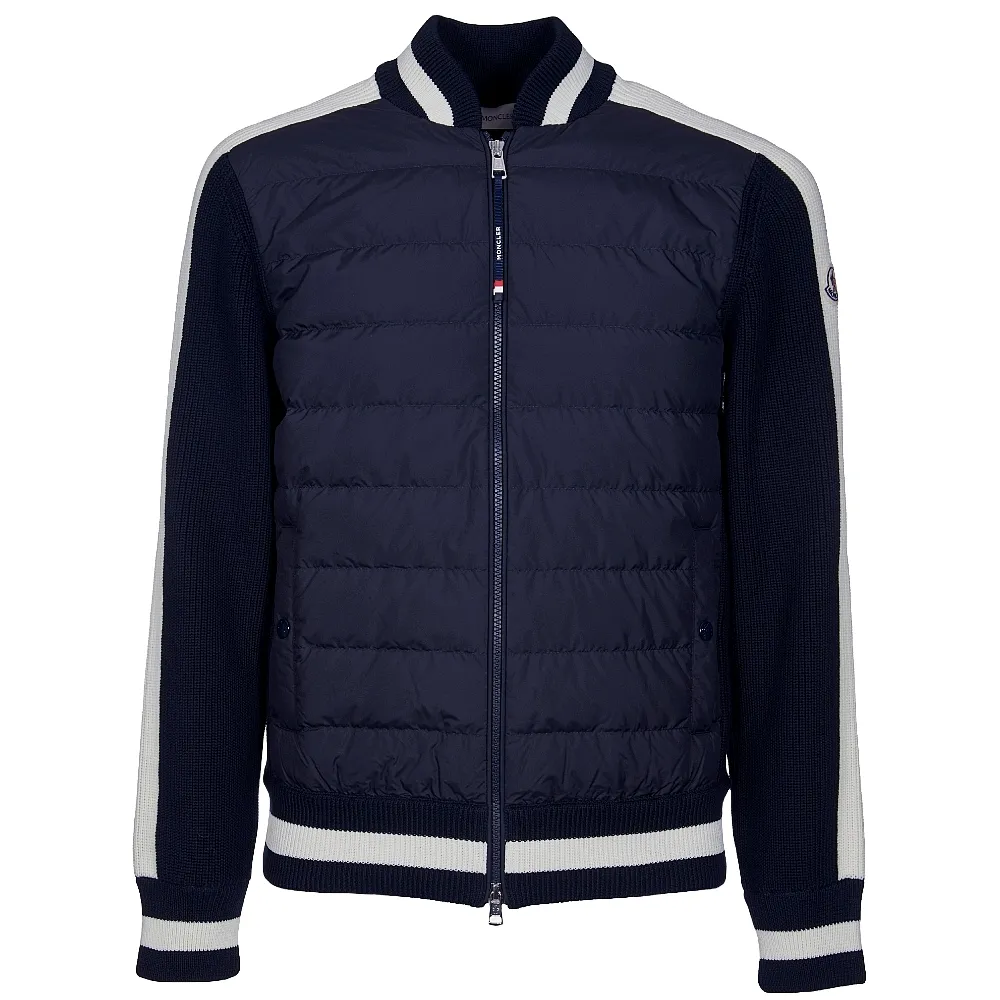 【MONCLER】春夏新款 男款 羽絨拼接外套-午夜藍色(1號USA-S、3號USA-L)