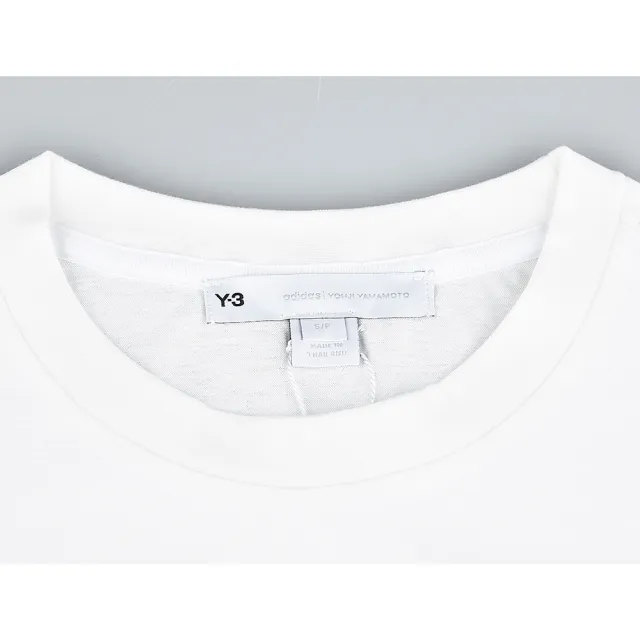 【Y-3 山本耀司】Y-3 M CH1 SS TEE小字母LOGO短袖純棉T恤(男款/白)