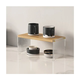 【zozo】實木桌上置物架-單層(輕鬆組裝/承重力強/桌上置物架/桌面收納)