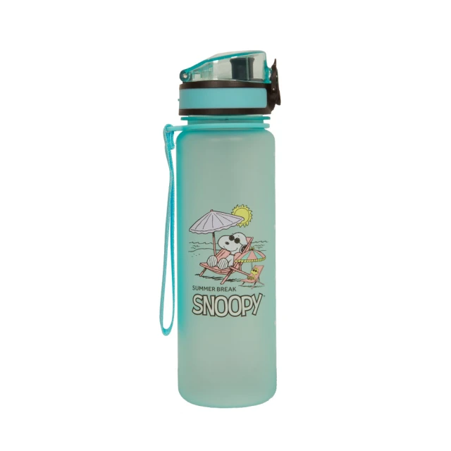 OUTDOOR 海灘水杯-500ml-藍色 ODP23U14BL(史努比 SNOOPY)