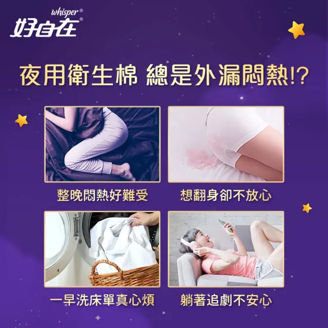 【好自在褲型-嘗鮮推薦】熊抱安睡褲5入組-防漏瞬吸  日拋生理褲/衛生棉褲(M/L/XL 共20片)