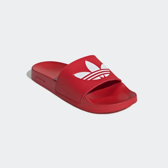 adidas 愛迪達 ADILETTE LITE 運動拖鞋 三葉草 運動 休閒 男 紅色(FU8296 ∞)