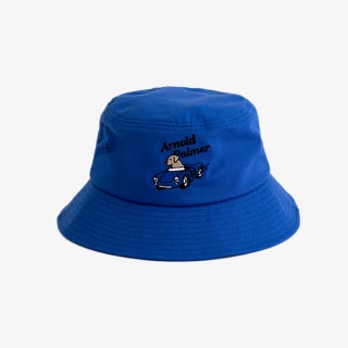 【Arnold Palmer 雨傘】配件-拉布拉多刺繡漁夫帽(藍色)