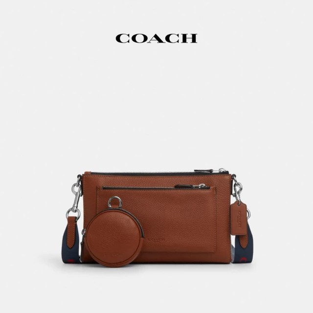 COACH蔻馳官方直營 ELIAS經典Logo丹寧布腰包-青