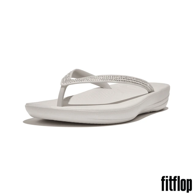 FitFlopFitFlop IQUSHION水鑽輕量夾腳涼鞋(灰色)