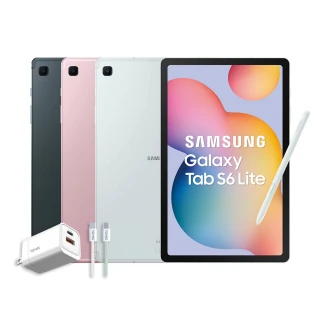 【SAMSUNG 三星】Tab S6 Lite-2024 10.4吋 Wi-Fi -三色任選(4G/64G/P620)(33W快充組)