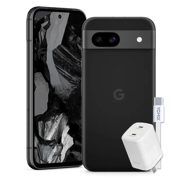 【Google】Pixel 8a 6.1吋 5G(8G/256G/Google Tensor G3/6400萬像素/AI手機)(快充充電雙件組)