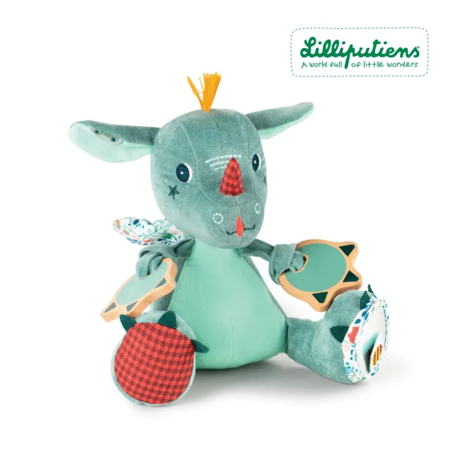 【Lilliputiens】寶寶互動玩偶-小飛龍喬 |安撫 互動 彌月禮