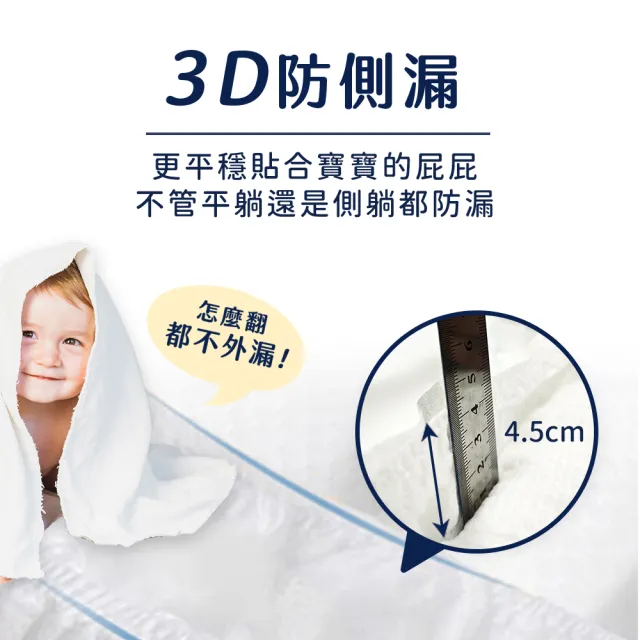 【Aiwibi 愛薇彼】夜用甄柔瞬吸 黏貼型紙尿褲x2箱出 S-XL(黏貼型/紙尿褲/尿布/2箱共12包)