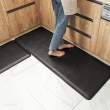 【半島良品】12MM科技氣墊/防油防水減壓皮革廚房地墊120x45cm(多款選 台灣環保印刷 踩屎感地墊)