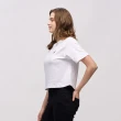 【NAUTICA】女裝 經典帆船刺繡LOGO短版T恤(白色)