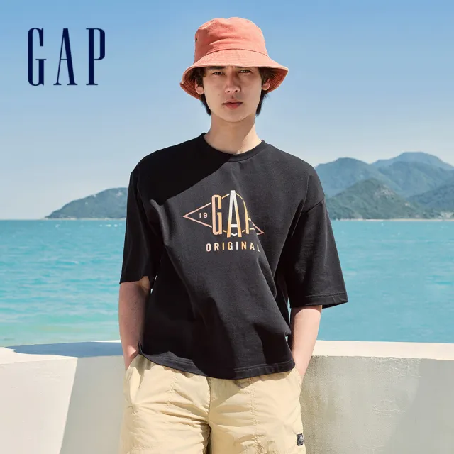 【GAP】男女裝 Logo純棉圓領短袖T恤 -多款任選(465273&548050&543986&463163)