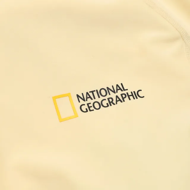【National Geographic 國家地理】女裝 短版圖案防曬衣 -  黃色 (水陸活動)