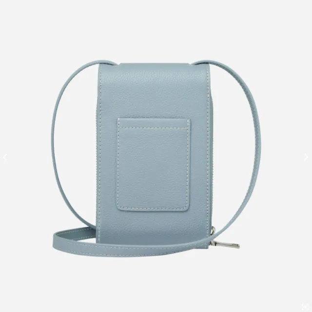 【Nordace】Pollina 藍色純素皮革手機斜背包(日常及通勤上班上學)