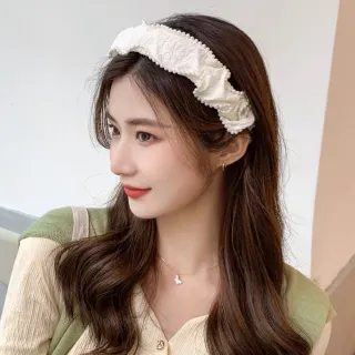 【MISS KOREA】珍珠髮箍/韓國設計唯美氣質浪漫白色珍珠主題造型髮圈 髮箍(4款任選)