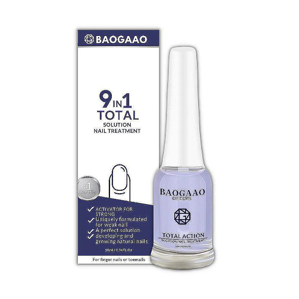 【BAOGAAO】德國原裝 九合一全方位專業護甲養甲液10ml(硬甲/養甲/修護/增亮指甲)