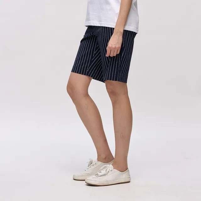 【NAUTICA】女裝 條紋休閒短褲(深藍色)