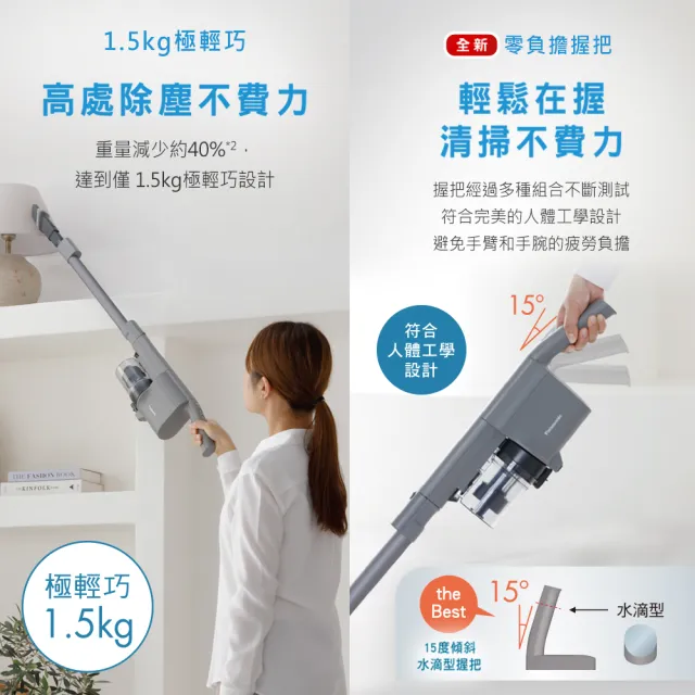 【Panasonic 國際牌】不卡毛吸塵器(MC-SB53K-H)