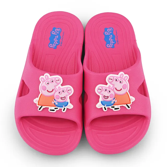 【童鞋城堡】童鞋 中小童 拖鞋 佩佩豬(PG1077-桃 / 藍)