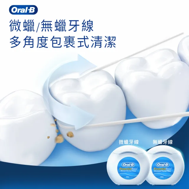 【Oral-B 歐樂B】微蠟牙線50公尺 x2入