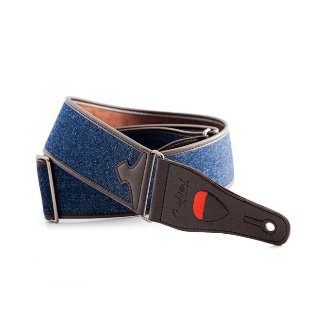 【RightOn Straps】Denim Blue 吉他背帶(Talisman 系列 吉他背帶 貝斯背帶 西班牙進口)