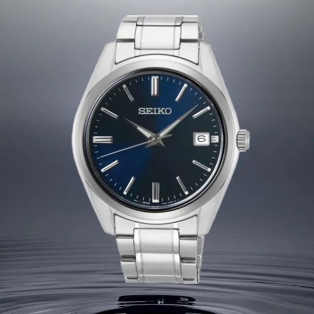 【SEIKO 精工】CS系列 簡約 時尚紳士石英錶-藍面40mm/SK027(SUR309P1/6N52-00A0B)