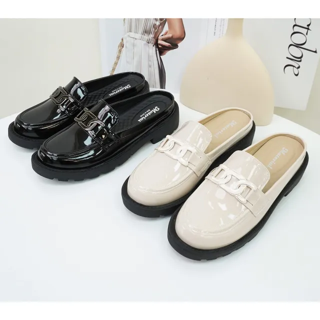 【MATERIAL 瑪特麗歐】全尺碼23-27 女鞋 懶人鞋 MIT時髦鏡面穆勒鞋 T52962(穆勒鞋)