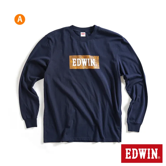 【EDWIN】男裝 經典LOGO長袖T恤(共6款)