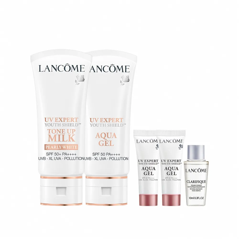 【蘭蔻】官方直營 超輕盈UV SPF50+ PA++++ 30ml雙入組(LANCOME/素顏霜任選二款/防曬)